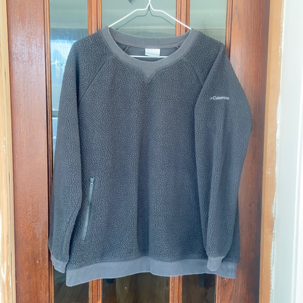 Columbia Grey Fleece Pull-Over, Women’s size XL